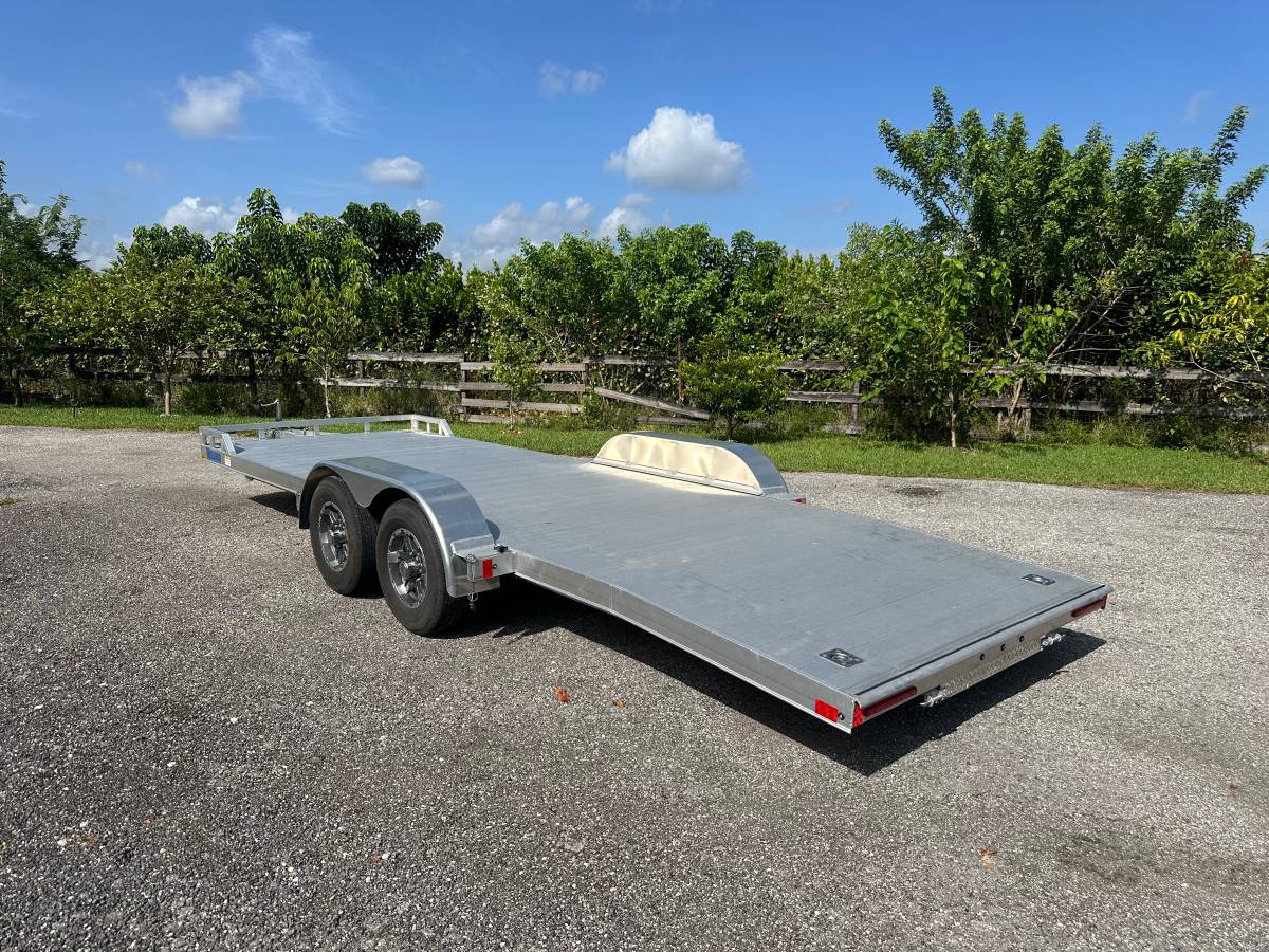 7x22 aluminum car hauler trailer, photo 3