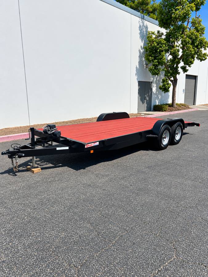 2021 Carson Flatbed / Car Hauler Trailer - 20 Ft - Heavy Duty, photo 4