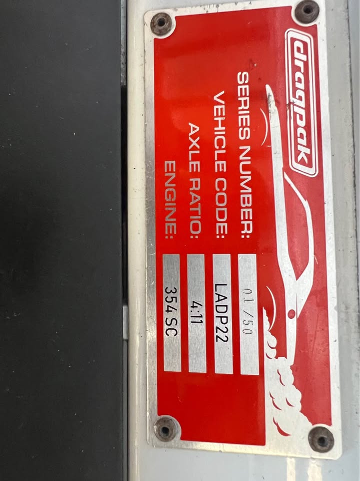 2021 Dodge Challenger DragPak, Factory Stock Showdown race car, photo 10