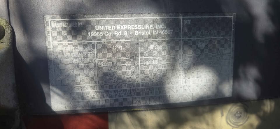 1998 United Expressline 40 ft gooseneck car hauler trailer, photo 9