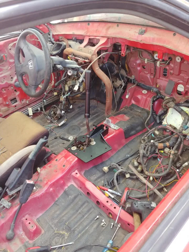 1988 Honda CRX drag racing project with separate K24 engine, photo 11