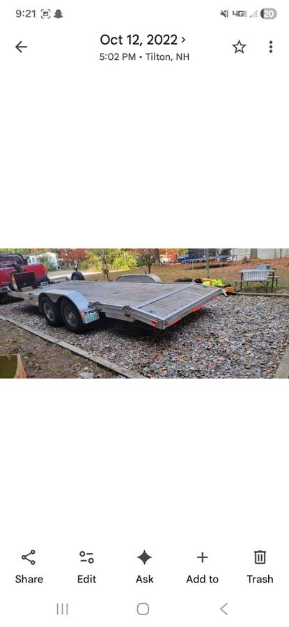 20' Aluminum Car Trailer 10kgvw, photo 5