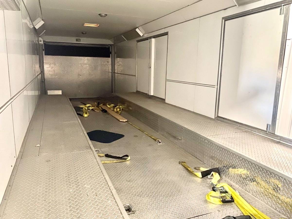 2002 Hallmark Edge 42' Gooseneck Enclosed Car Hauler Trailer, photo 6