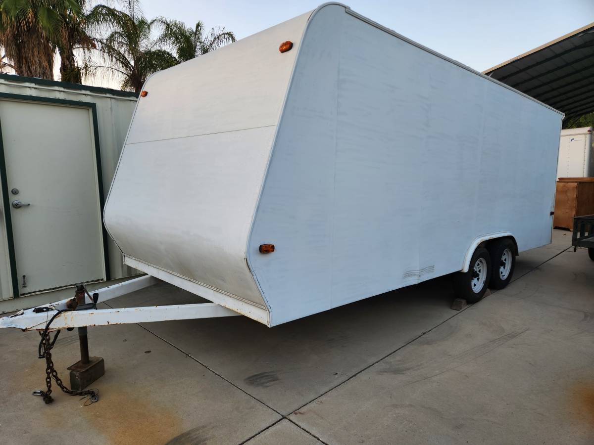 20x8 car hauler trailer enclosed cargo with ramp, photo 2