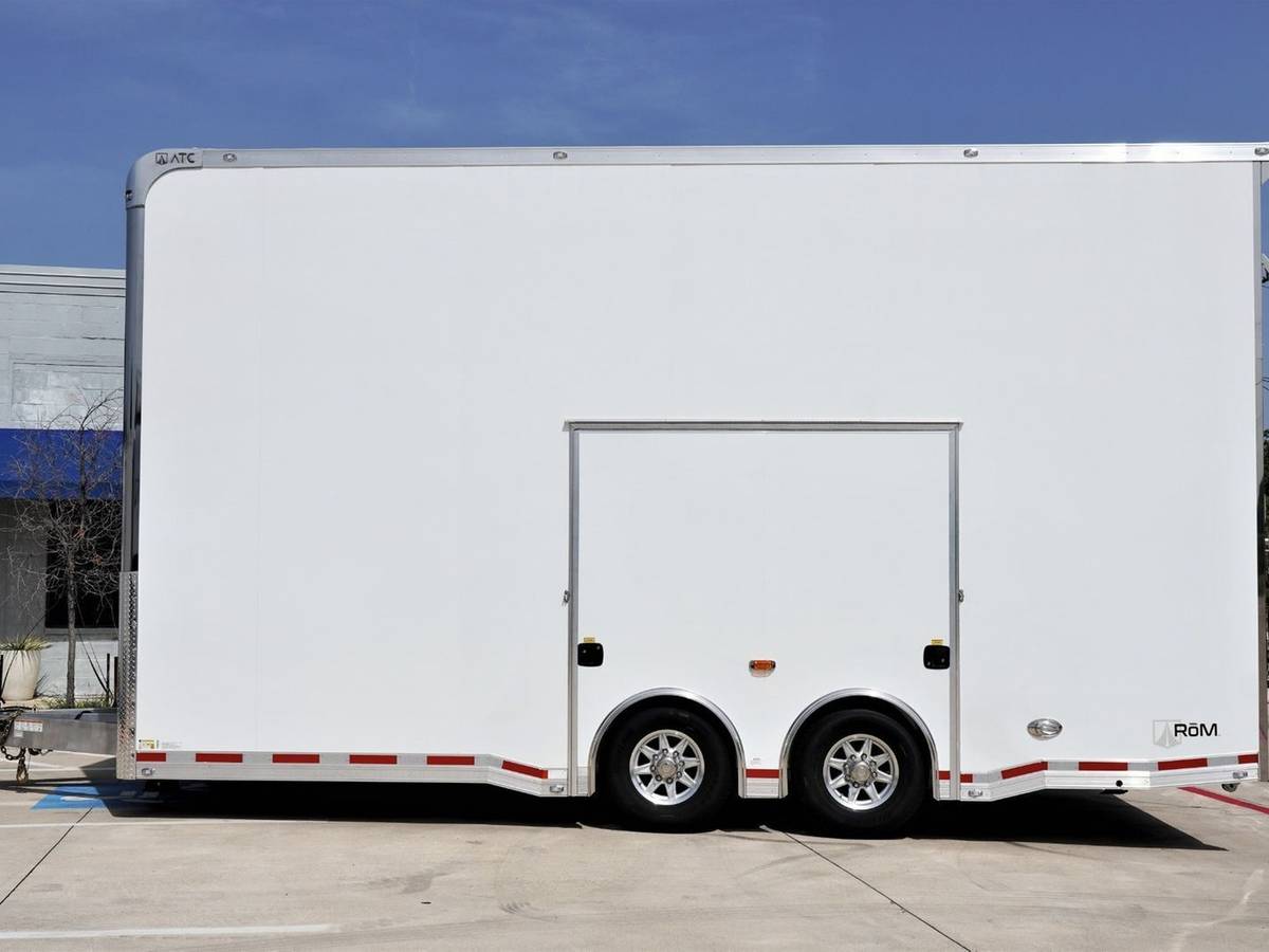 2022 ATC 22' Aluminum Stacker Car Hauler – Tilt Lift, Cabinets, LED, photo 5