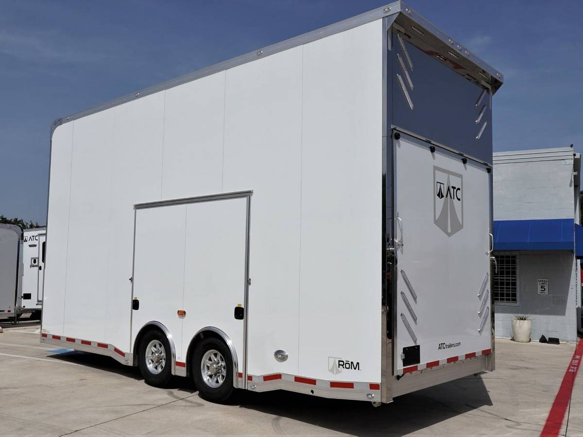 2022 ATC 22' Aluminum Stacker Car Hauler – Tilt Lift, Cabinets, LED, photo 7