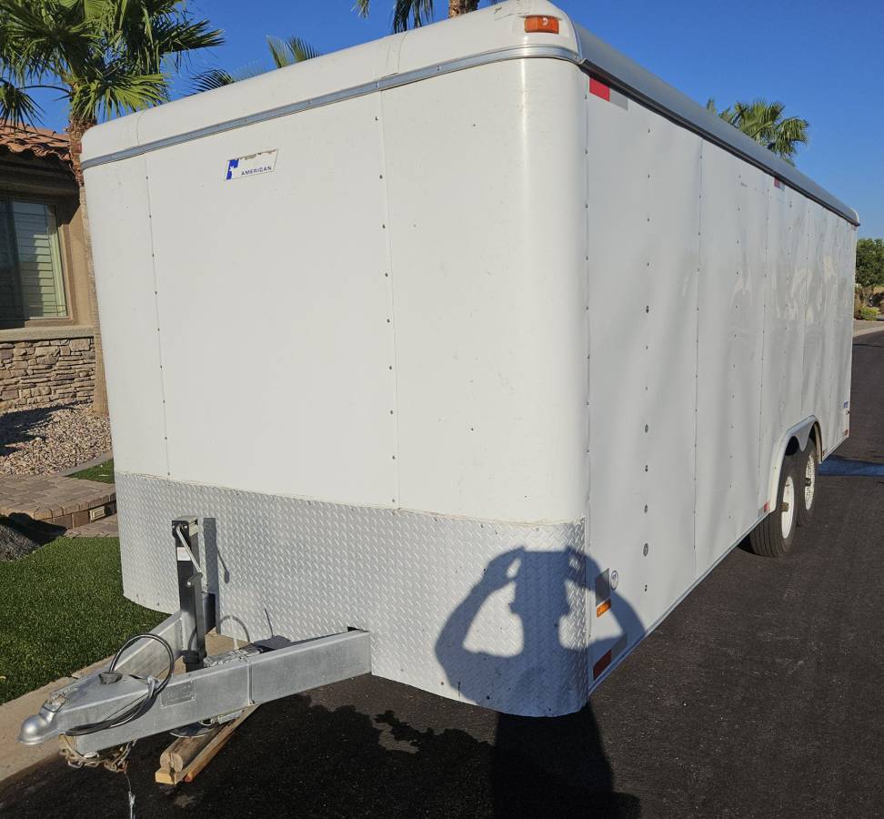 2005 Pace American 8x20 Enclosed Car Hauler - Rebuilt Axles, photo 3