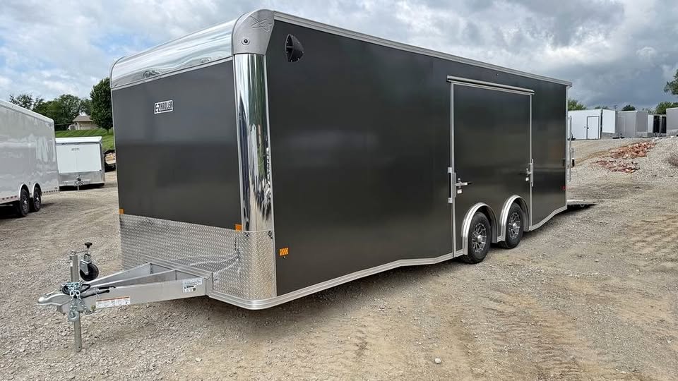 2026 EZ Hauler 8.5x24 all-aluminum enclosed race trailer