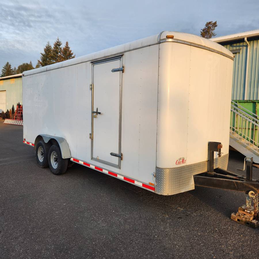 2015 Cargo Mate 8x20 Enclosed Cargo Trailer 14k GVWR Over-Height Ramp, photo 3