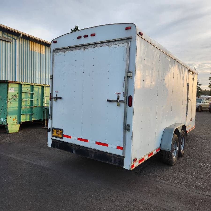 2015 Cargo Mate 8x20 Enclosed Cargo Trailer 14k GVWR Over-Height Ramp, photo 4