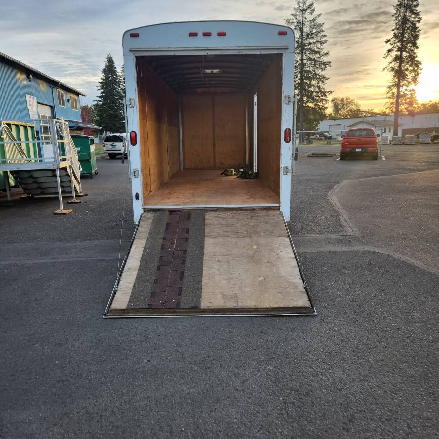 2015 Cargo Mate 8x20 Enclosed Cargo Trailer 14k GVWR Over-Height Ramp, photo 8