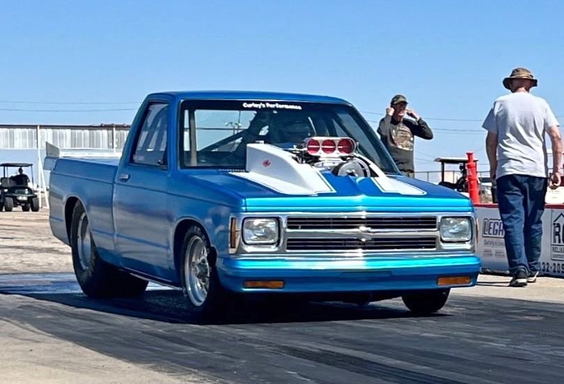 1992 Chevrolet S10 drag truck roller, 8.50 certified cage