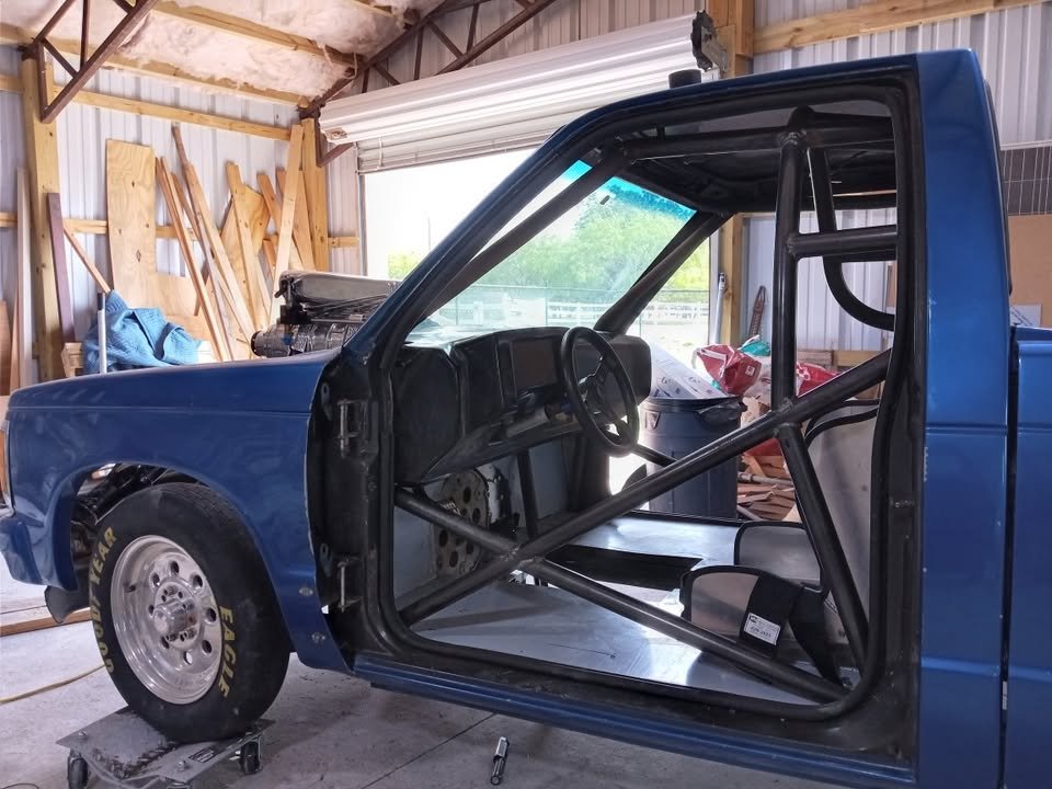 1992 Chevrolet S10 drag truck roller, 8.50 certified cage, photo 7