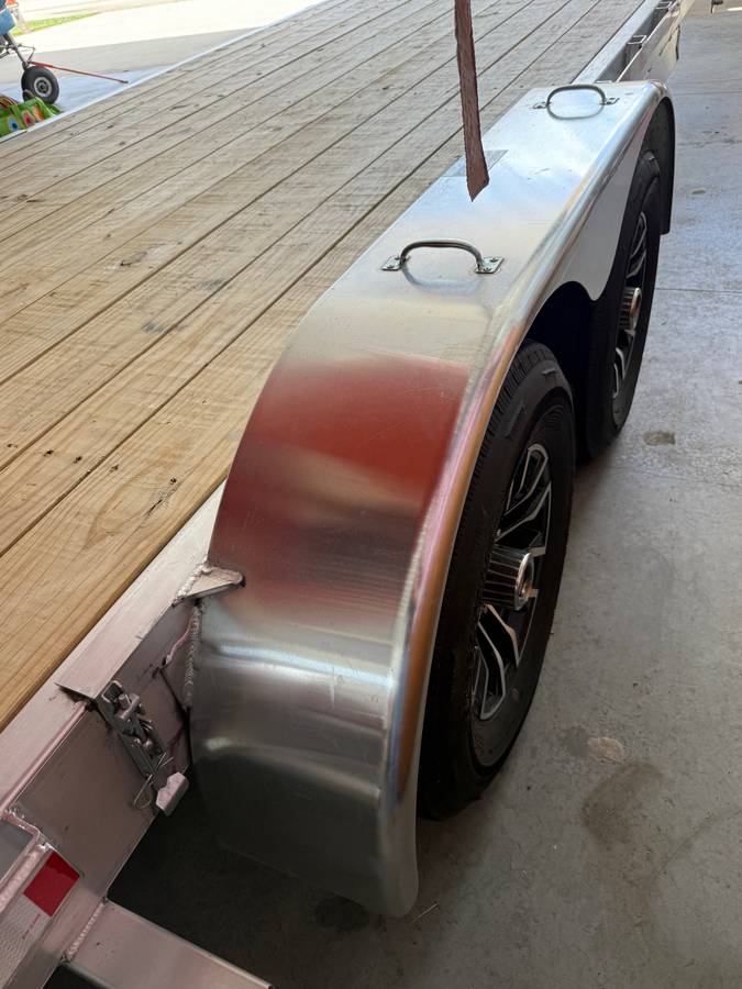 2023 aluminum 22’ H&H car hauler trailer with ramps, photo 6