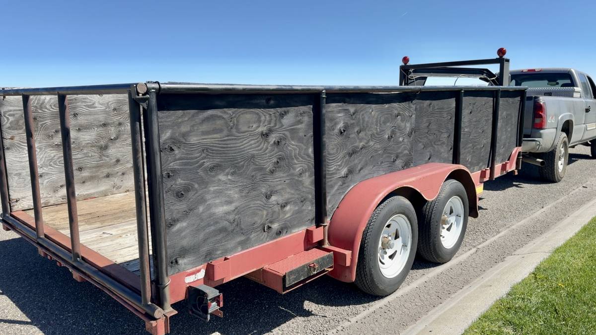 Gooseneck trailer 7x16 car hauler or landscaping trailer, photo 3