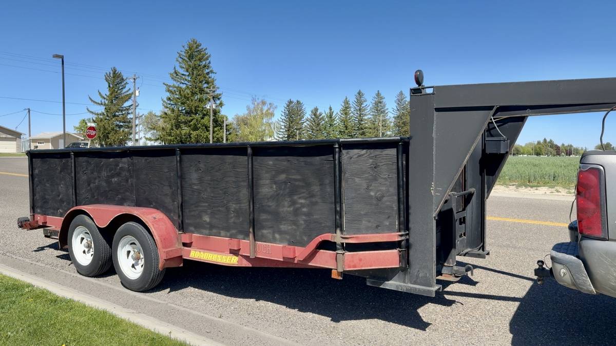 Gooseneck trailer 7x16 car hauler or landscaping trailer, photo 4