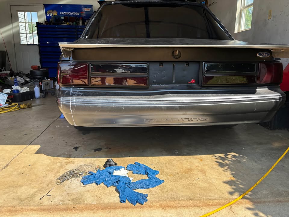 1987 Ford Mustang small-tire drag car, 393 Windsor, nitrous, 5.92 ET, photo 5