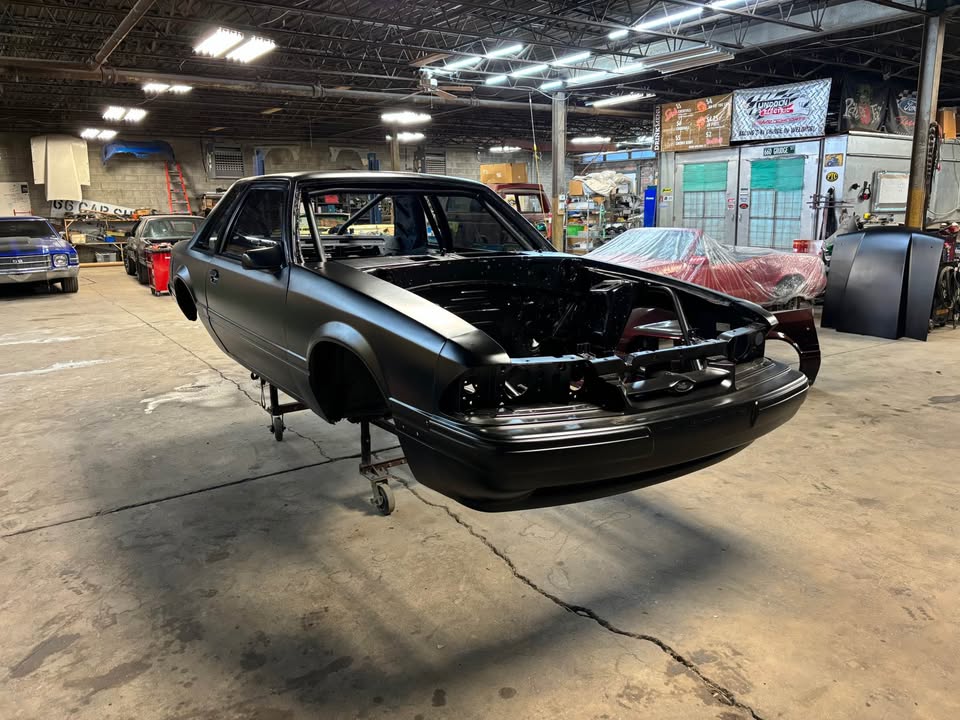 1987 Ford Mustang small-tire drag car, 393 Windsor, nitrous, 5.92 ET, photo 10