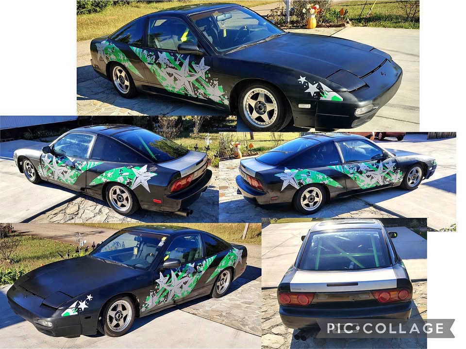 1991 Nissan 240SX S13 drift car, 5-speed, cage, rebuilt engine