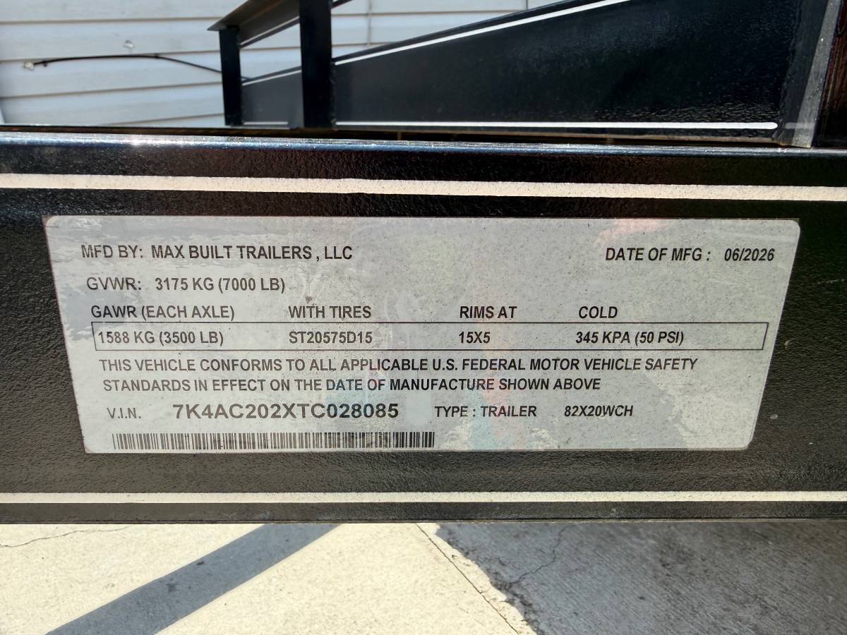 2026 CAR HUALER 20 FT BRAKES, photo 2