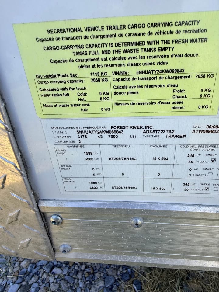 2020 Forest River 7x23 aluminum enclosed cargo trailer, photo 18