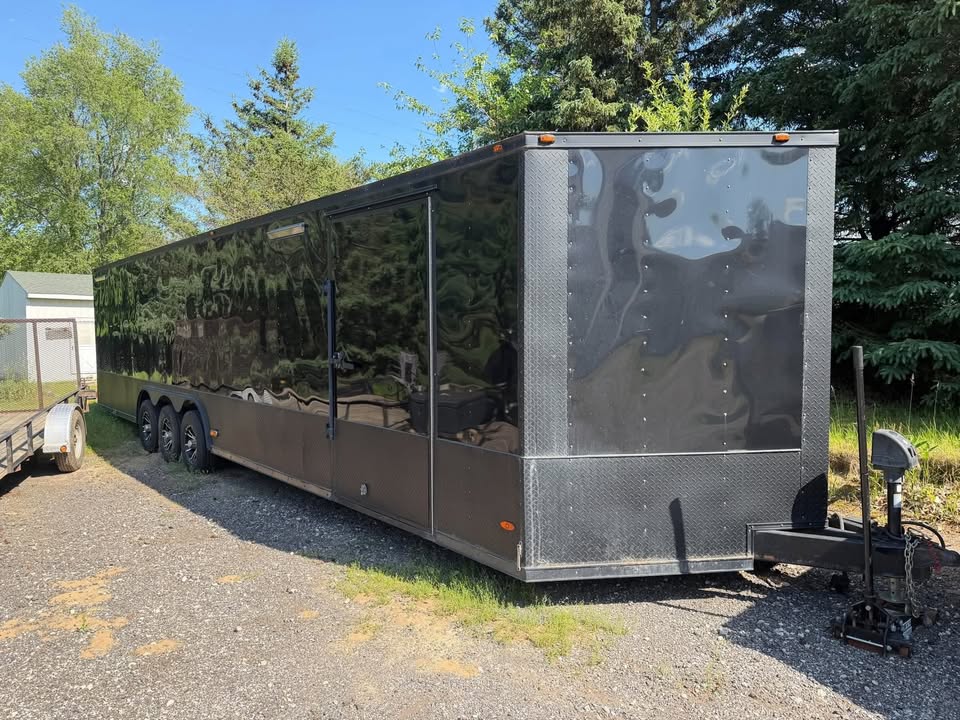 2019 2019 Freedom 34′ Enclosed Race Car Trailer | Dual A/C | Triple Axle sale or trade, photo 3