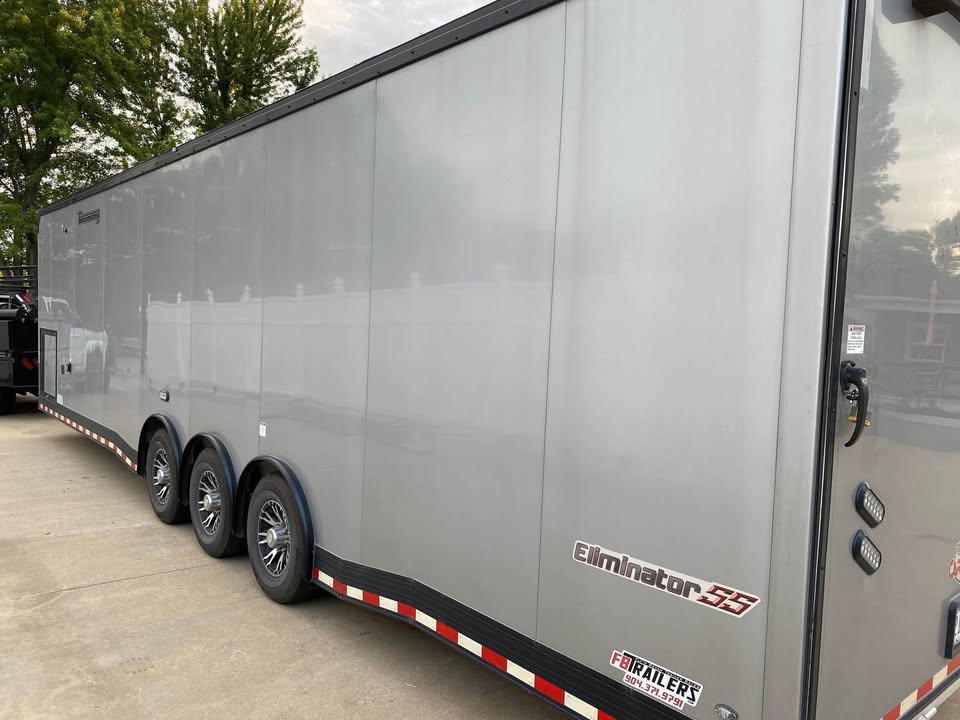 2020 Cargo mate 34’ aluminum eliminator SS race trailer, photo 4