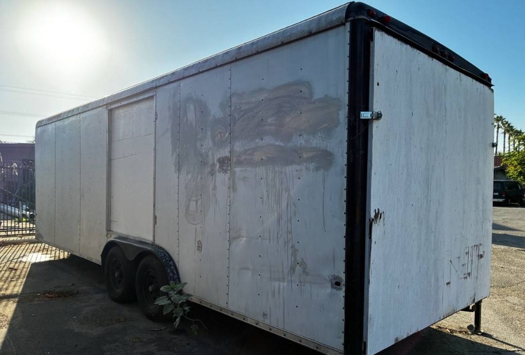 24ft enclosed trailer cargo race car vehicles quads motorcycles toys, photo 3