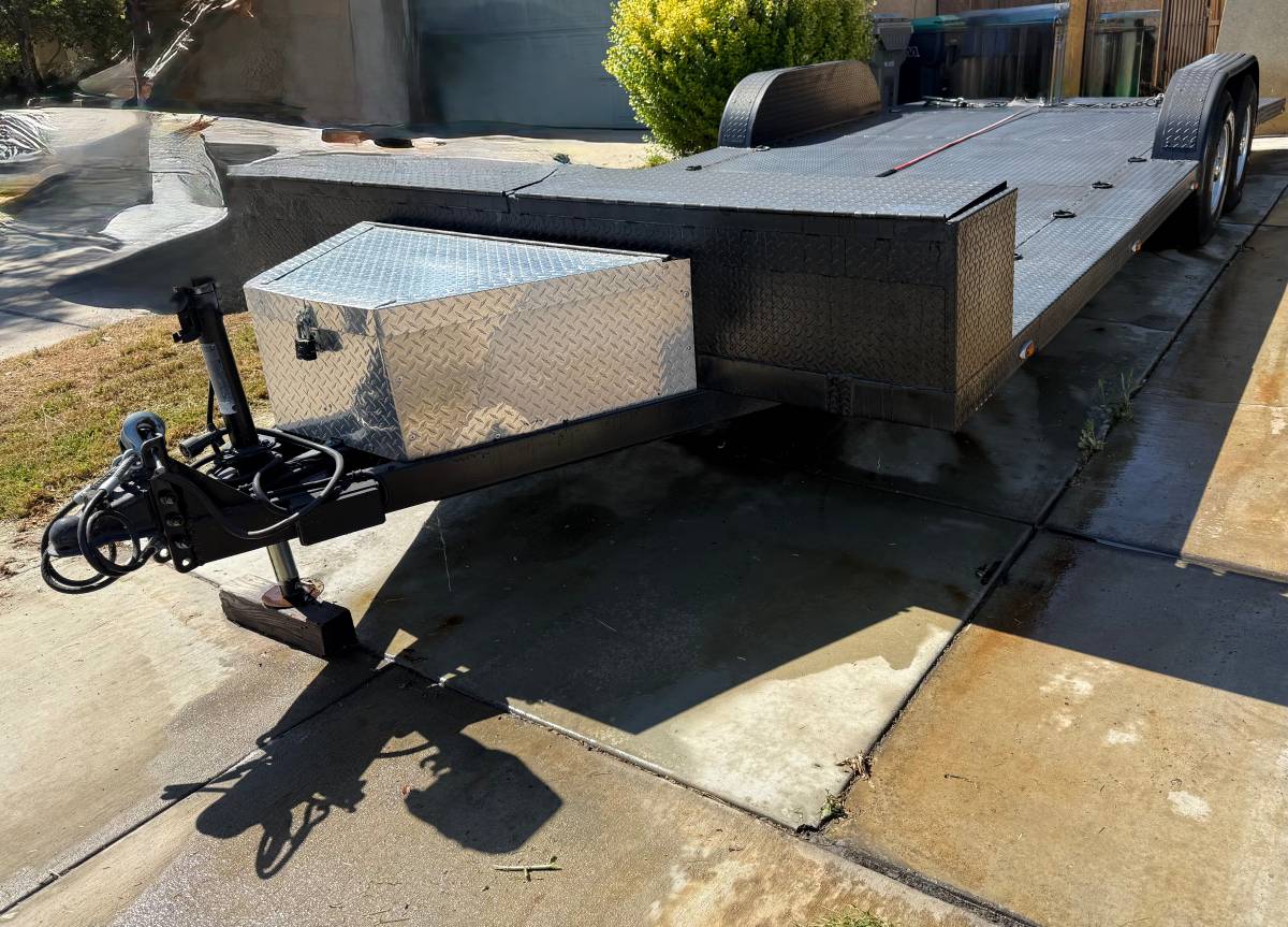 25ft Heavy Duty Custom Build Dove Tail Car Trailer, photo 2
