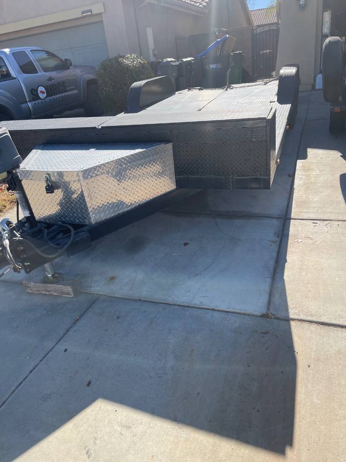 25ft Heavy Duty Custom Build Dove Tail Car Trailer, photo 6
