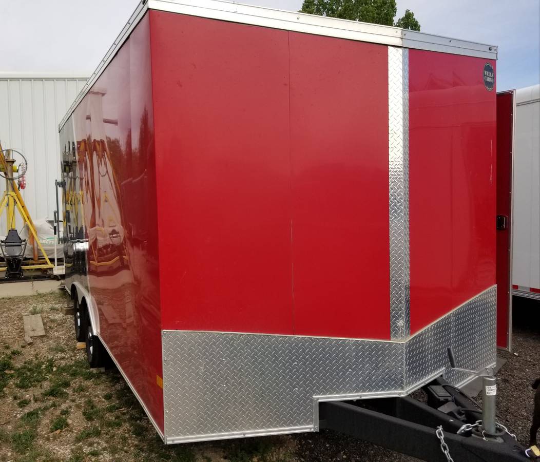 2023 Wells Cargo Road Force car hauler trailer, photo 2