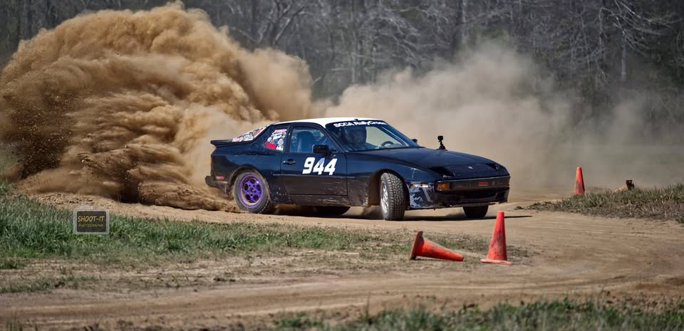 1986 Porsche 944 rallycross car, 127 rwhp, half-cage