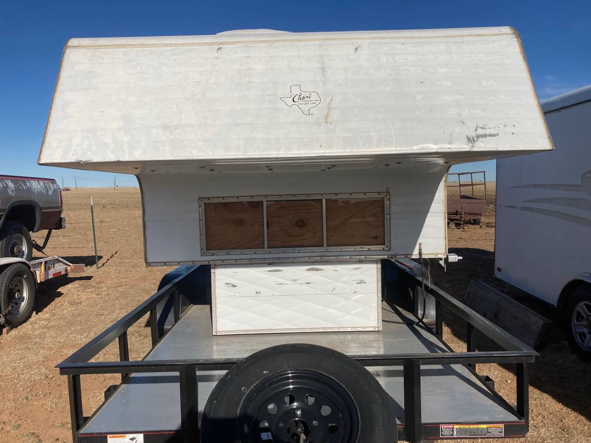 Like New 2024 16-Foot Angle-Rail-Top Flatbed Trailer, photo 5
