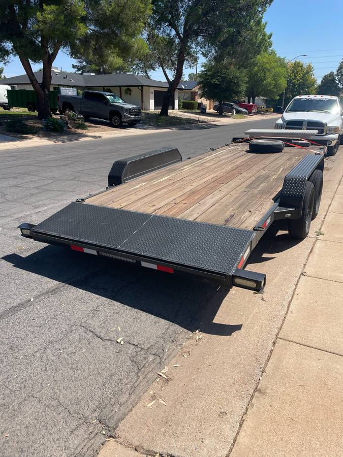 7x20 car trailer w/ ramps, photo 3