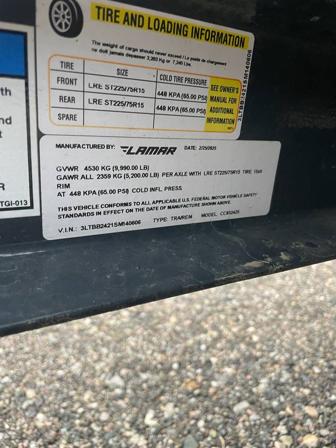 2025 Lamar 24’ Car Hauler/Equipment Trailer, photo 2