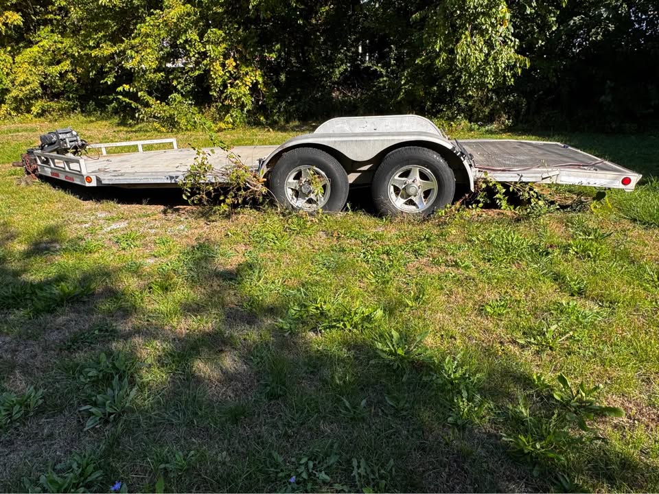 2008 Alum-Line car hauler trailer, winch, photo 3