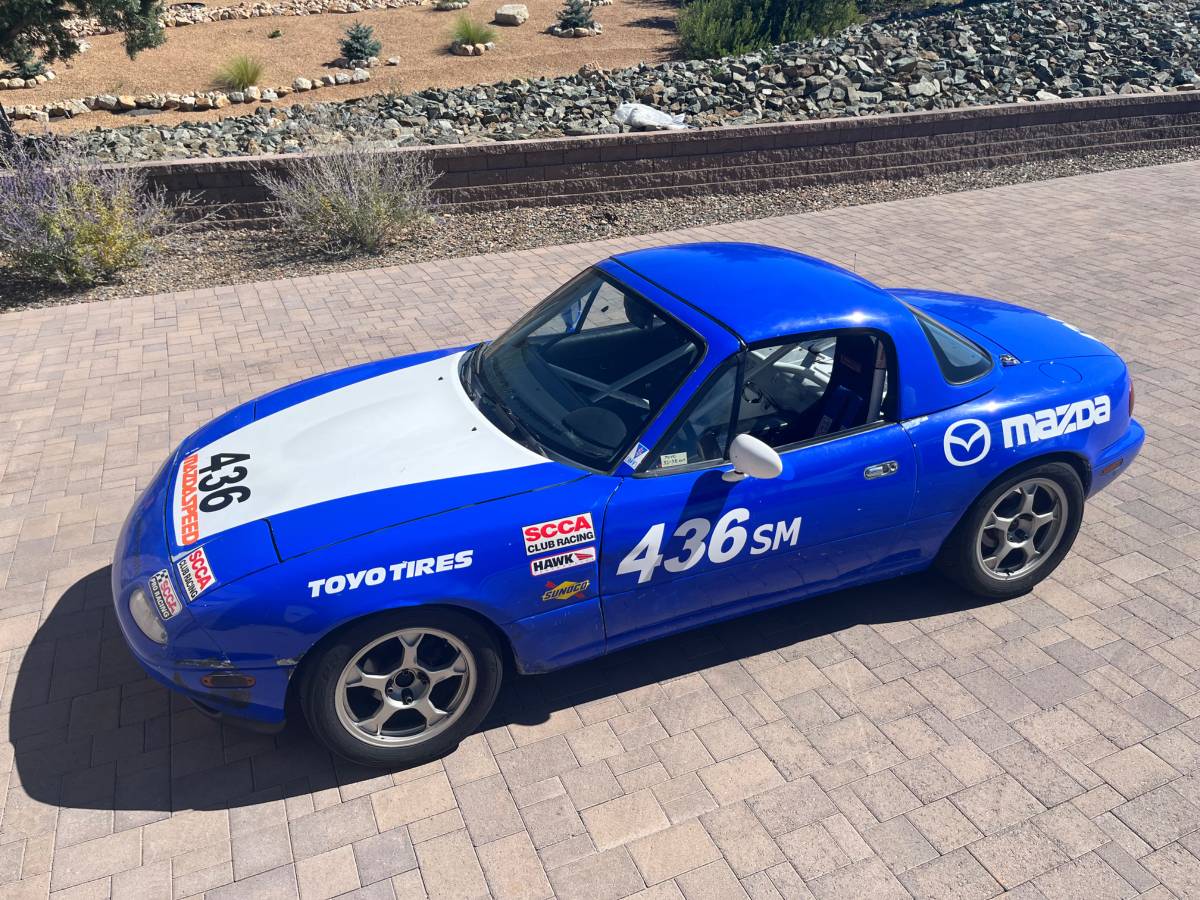 1992 Spec Miata, retired rent-a-racer, SCCA tagged cage