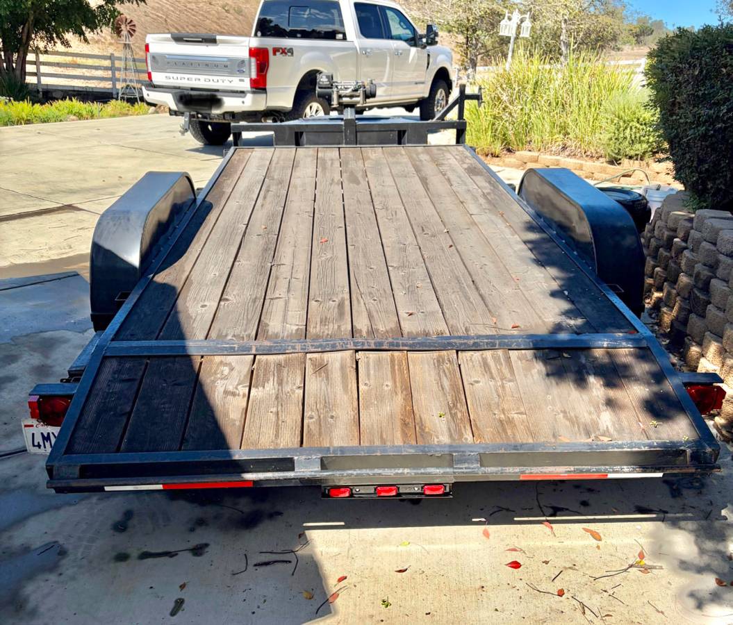 Trailer 7x16, Car hauler10k GVWR, Winch, Spare, Dual Bat,Stobox, photo 2