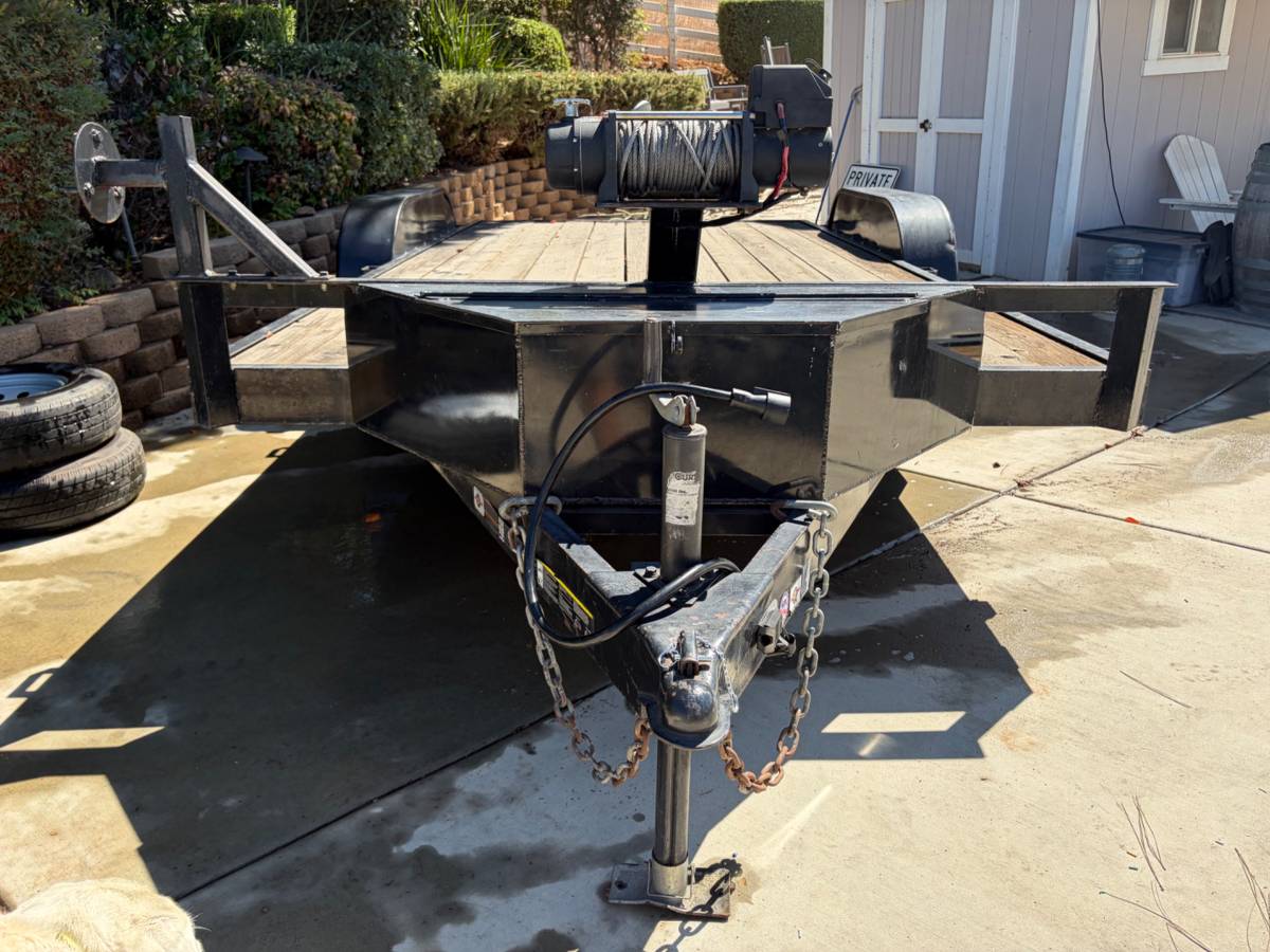 Trailer 7x16, Car hauler10k GVWR, Winch, Spare, Dual Bat,Stobox, photo 3