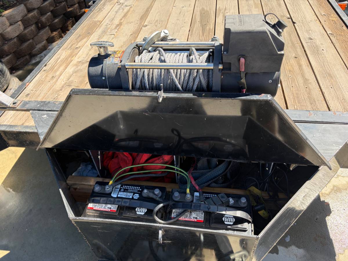 Trailer 7x16, Car hauler10k GVWR, Winch, Spare, Dual Bat,Stobox, photo 5