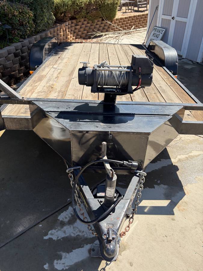Trailer 7x16, Car hauler10k GVWR, Winch, Spare, Dual Bat,Stobox, photo 6