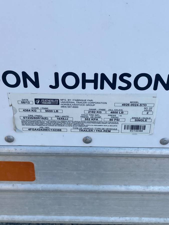 2014 Featherlite 24 Ft Enclosed Trailer, photo 12