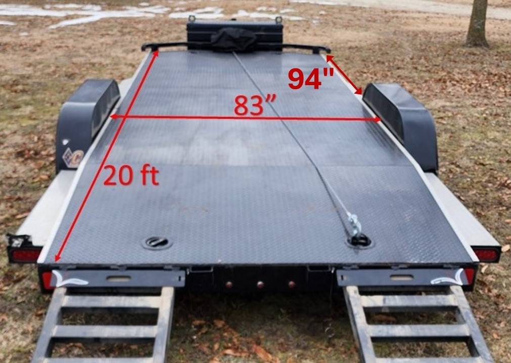 2016 Diamond C 20’ Carhauler trailer with winch, photo 5