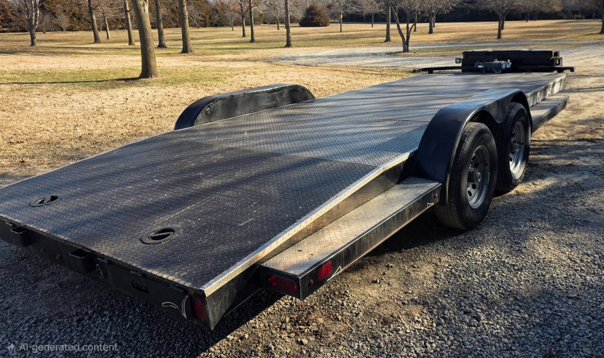 2016 Diamond C 20’ Carhauler trailer with winch, photo 12