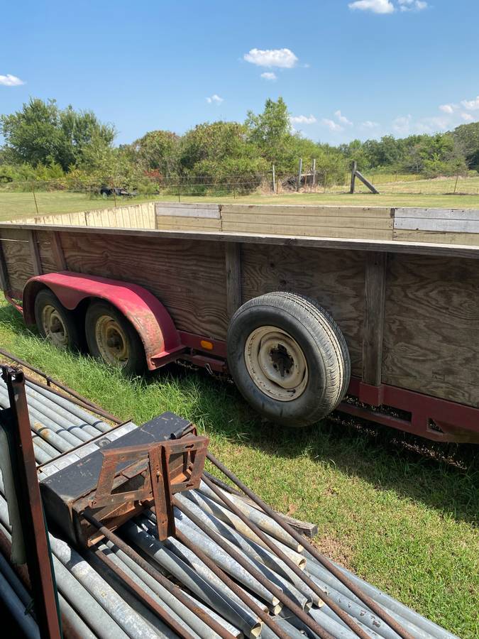 18’x82” red flat bed car hauler, photo 10