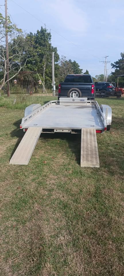 16' Aluma car hauler "ALL ALUMINUM" tandem axle trailer, photo 9