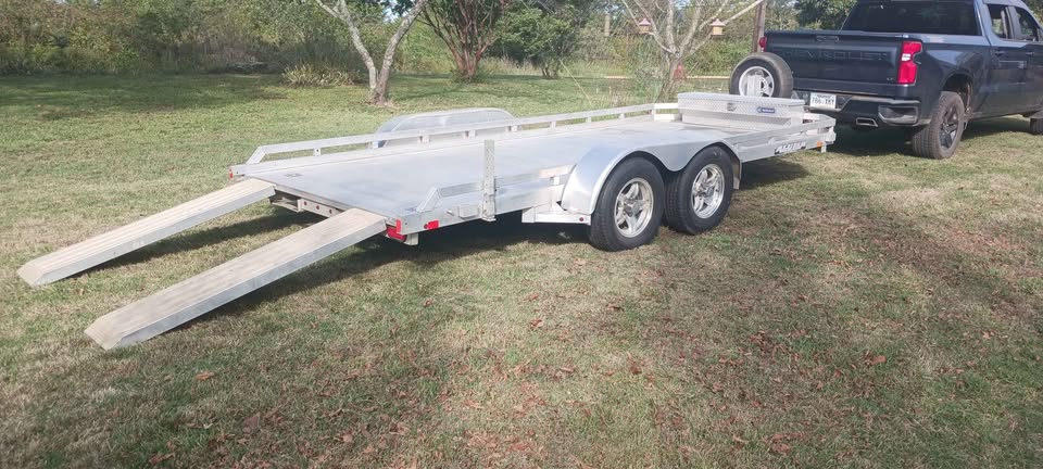 16' Aluma car hauler "ALL ALUMINUM" tandem axle trailer, photo 10