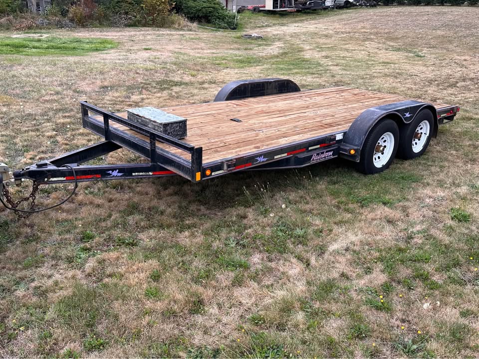 2001 Flatbed car hauler 16 ft, photo 4