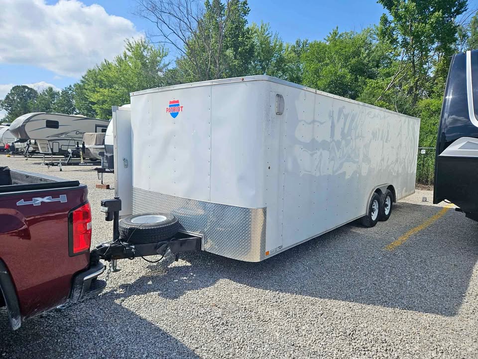 24 foot patriot car hauler box trailer