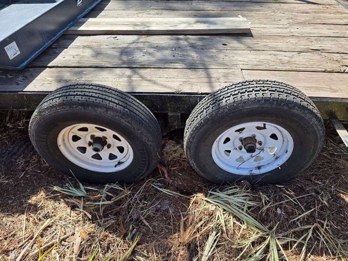 7x18 Car Hauler / Equipment Trailer – Dual 3,500 lb Axles – Ramps, photo 2